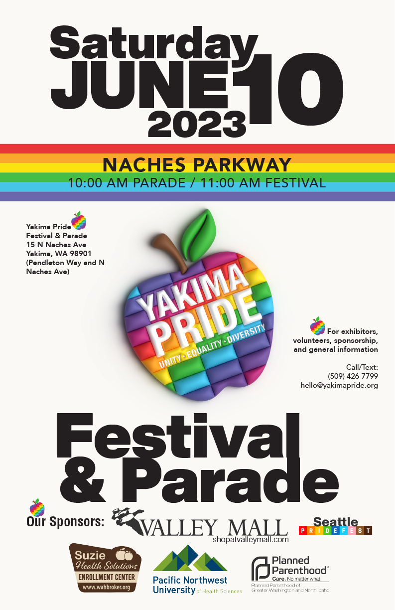 2023 Yakima Pride Festival Poster