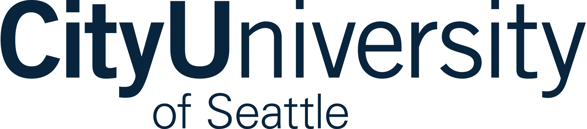 City U Logo Blue
