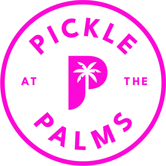 Pickle At The Palms Logo Circle Text Magenta 3