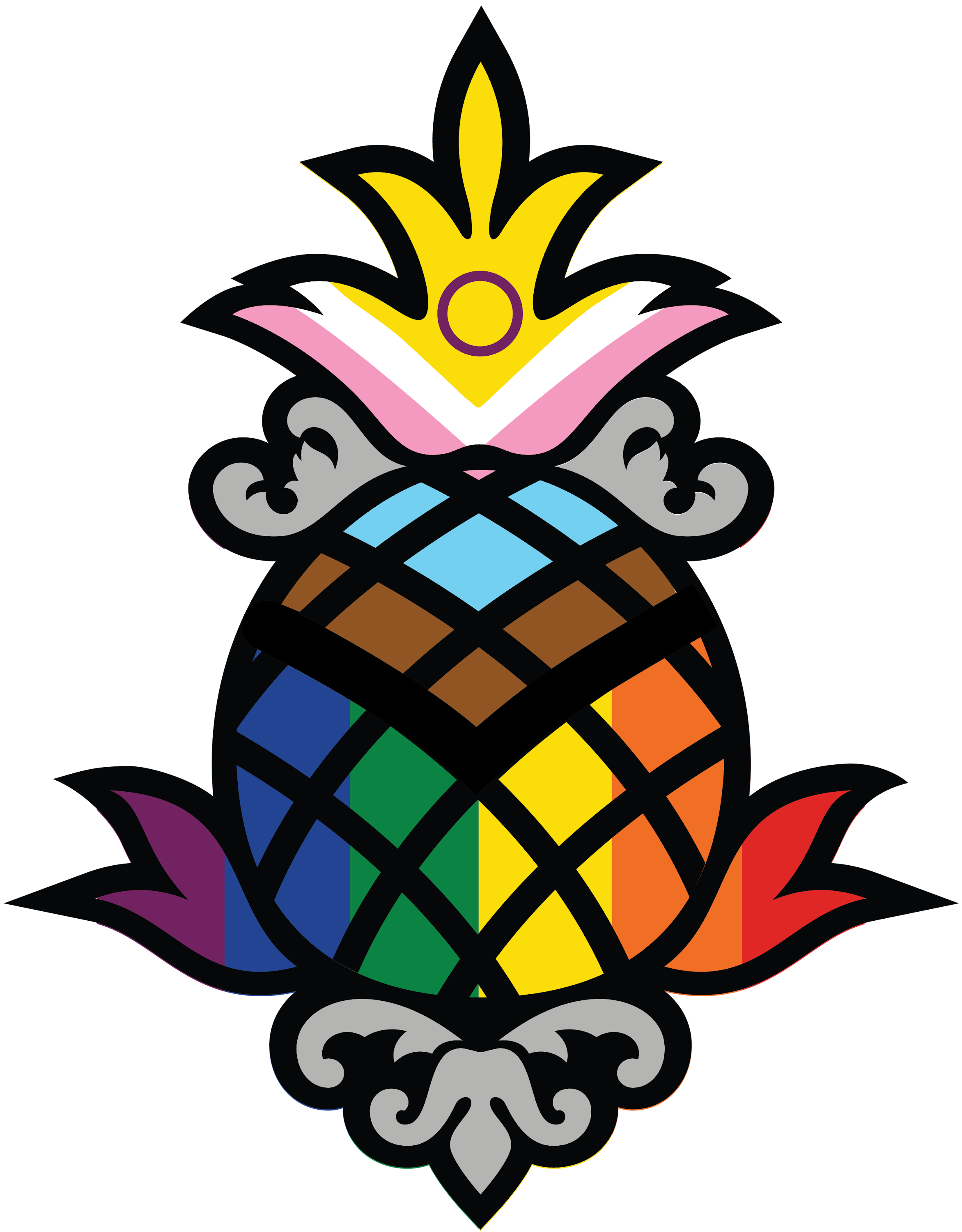 SP Pride logo Revised 2024 Pineapple Icon 2