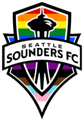 Sounders FC 2021 Pride Logo