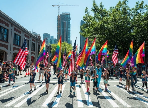 Pride Month LGBTQ+ Can You Name That LGBTQ Flag? Quiz. Digital Download PDF  Party Flag Parade Game. Rainbow Design